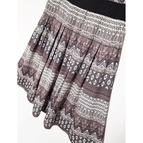 L'AGENCE Print Pleated Satin Fit & Flare Dress Size 6 Nordstrom $495 Aztec Silky - Picture 10 of 16